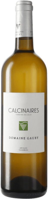 22,95 € Envío gratis | Vino blanco Gauby Les Calcinaires Blanc A.O.C. Côtes du Roussillon Languedoc-Roussillon Francia Syrah, Garnacha, Cariñena, Mourvèdre Botella 75 cl