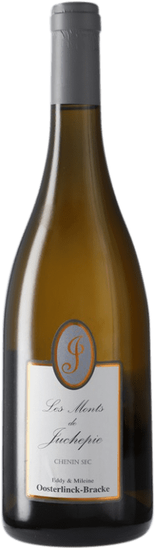 22,95 € Envío gratis | Vino blanco Domaine de Juchepie Les Monts Sec A.O.C. Anjou Loire Francia Chenin Blanco Botella 75 cl