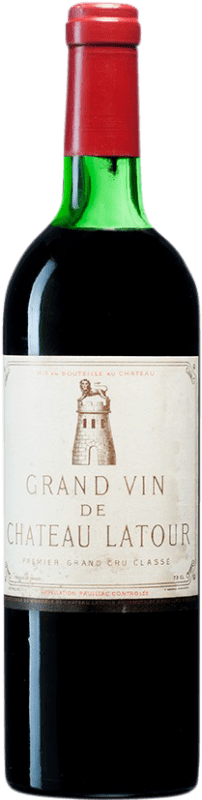 583,95 € Free Shipping | Red wine Château Latour 1975 A.O.C. Pauillac Bordeaux France Merlot, Cabernet Sauvignon Bottle 75 cl