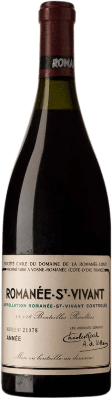 4 232,95 € Envio grátis | Vinho tinto Romanée-Conti 1990 A.O.C. Romanée-Saint-Vivant Borgonha França Pinot Preto Garrafa 75 cl