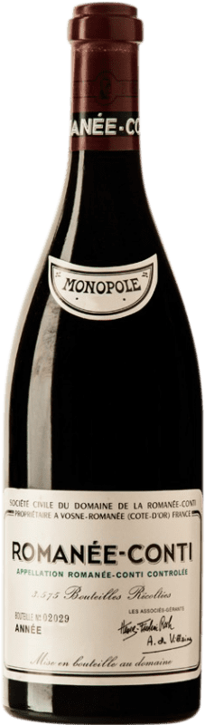 12 523,95 € Free Shipping | Red wine Romanée-Conti 2003 A.O.C. Côte de Nuits Burgundy France Pinot Black Bottle 75 cl