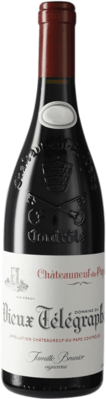 131,95 € Envío gratis | Vino tinto Vieux Télégraphe A.O.C. Châteauneuf-du-Pape Francia Syrah, Garnacha, Mourvèdre Botella 75 cl