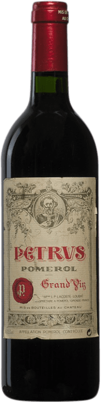 3 736,95 € Бесплатная доставка | Красное вино Château Petrus 1993 A.O.C. Pomerol Бордо Франция Merlot, Cabernet Franc бутылка 75 cl