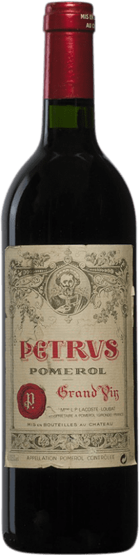 3 573,95 € Spedizione Gratuita | Vino rosso Château Petrus 1993 A.O.C. Pomerol bordò Francia Merlot, Cabernet Franc Bottiglia 75 cl