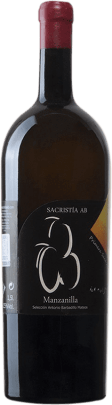 109,95 € Spedizione Gratuita | Vino fortificato Sacristía AB D.O. Manzanilla-Sanlúcar de Barrameda Sanlúcar de Barrameda Spagna Palomino Fino Bottiglia Magnum 1,5 L