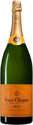 657,95 € 送料無料 | 白スパークリングワイン Veuve Clicquot Yellow Label Brut A.O.C. Champagne シャンパン フランス Pinot Black, Chardonnay, Pinot Meunier ボトル Jéroboam-ダブルマグナム 3 L