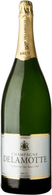 303,95 € 送料無料 | 白のスパークリングワイン Delamotte Brut — ブリュット A.O.C. Champagne シャンパン フランス Pinot Noir — ピノ・ノワール, Chardonnay — シャルドネ, Pinot Meunier — ピノ・ムニエ ジェロボアム・ダブルマグナムボトル 3 L