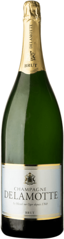 303,95 € 送料無料 | 白スパークリングワイン Delamotte Brut A.O.C. Champagne シャンパン フランス Pinot Black, Chardonnay, Pinot Meunier ボトル Jéroboam-ダブルマグナム 3 L