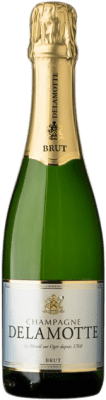 34,95 € 送料無料 | 白スパークリングワイン Delamotte Brut A.O.C. Champagne シャンパン フランス Pinot Black, Chardonnay, Pinot Meunier ハーフボトル 37 cl