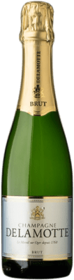 36,95 € 送料無料 | 白スパークリングワイン Delamotte Brut A.O.C. Champagne シャンパン フランス Pinot Black, Chardonnay, Pinot Meunier ハーフボトル 37 cl