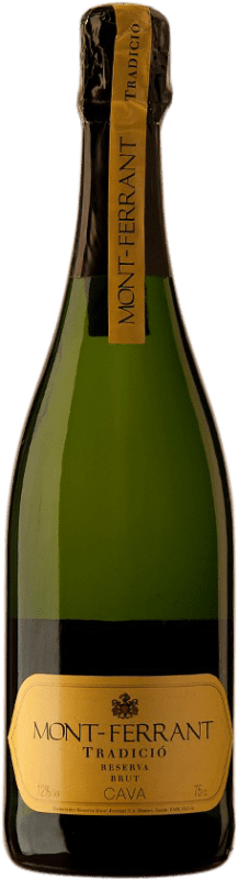 10,95 € Envio grátis | Espumante branco Mont-Ferrant Brut D.O. Cava Espanha Macabeo, Xarel·lo, Chardonnay, Parellada Garrafa 75 cl