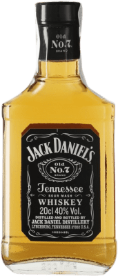 10,95 € Envío gratis | Whisky Bourbon Jack Daniel's Old Nº 7 Tennessee Estados Unidos Botellín 20 cl