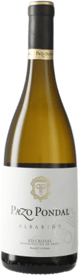 11,95 € Бесплатная доставка | Белое вино Pazo Pondal D.O. Rías Baixas Галисия Испания Albariño — Альбариньо 75 cl