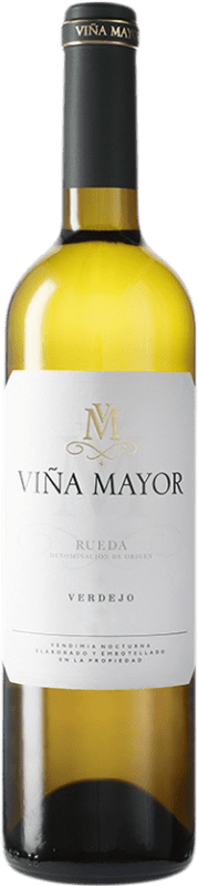 6,95 € Envio grátis | Vinho branco Viña Mayor D.O. Rueda Castela e Leão Espanha Verdejo Garrafa 75 cl