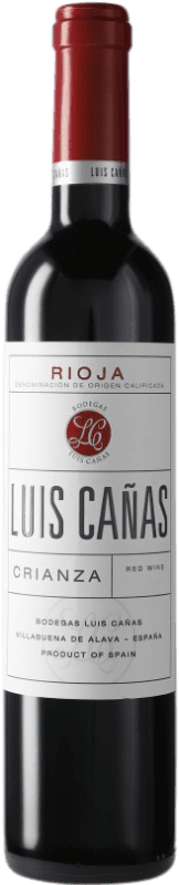 12,95 € Free Shipping | Red wine Luis Cañas Aged D.O.Ca. Rioja Spain Tempranillo, Graciano Medium Bottle 50 cl