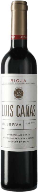 18,95 € Free Shipping | Red wine Luis Cañas Reserve D.O.Ca. Rioja Spain Tempranillo, Graciano Medium Bottle 50 cl
