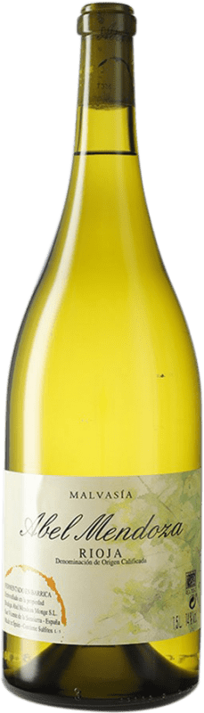 59,95 € Envio grátis | Vinho branco Abel Mendoza D.O.Ca. Rioja Espanha Malvasía Garrafa Magnum 1,5 L
