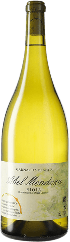 51,95 € Kostenloser Versand | Weißwein Abel Mendoza D.O.Ca. Rioja Spanien Grenache Weiß Magnum-Flasche 1,5 L
