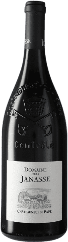 106,95 € Spedizione Gratuita | Vino Rosso Domaine La Janasse A.O.C. Châteauneuf-du-Pape Francia Syrah, Garnacha — Grenache, Mourvèdre Bottiglia Magnum 1,5 L