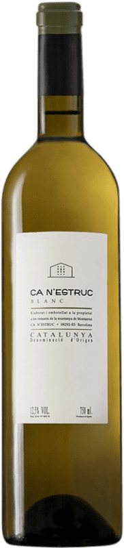 4,95 € Envío gratis | Vino Blanco Ca N'Estruc D.O. Catalunya Cataluña España Garnacha, Moscato, Macabeo, Xarel·lo Botella 75 cl