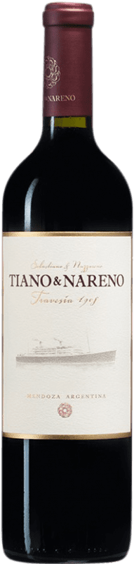 357,95 € 免费送货 | 红酒 Tiano & Nareno I.G. Mendoza 门多萨 阿根廷 Malbec 瓶子 75 cl