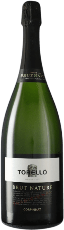 32,95 € Envio grátis | Espumante Branco Torelló Brut Nature — Bruto Natural Grande Reserva Corpinnat Catalunha Espanha Macabeo, Xarel·lo, Parellada Eco — Biológico Garrafa Magnum 1,5 L
