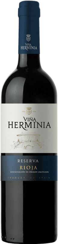 12,95 € Free Shipping | Red Wine Viña Herminia Reserve — Aged D.O.Ca. Rioja The Rioja Spain Tempranillo, Garnacha — Grenache, Graciano Bottle 75 cl
