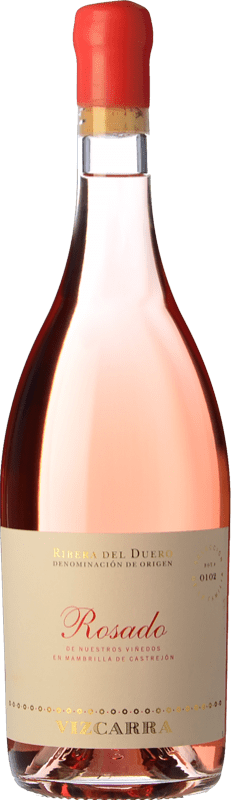 29,95 € Envio grátis | Vinho rosé Vizcarra D.O. Ribera del Duero Castela e Leão Espanha Tempranillo Garrafa Magnum 1,5 L