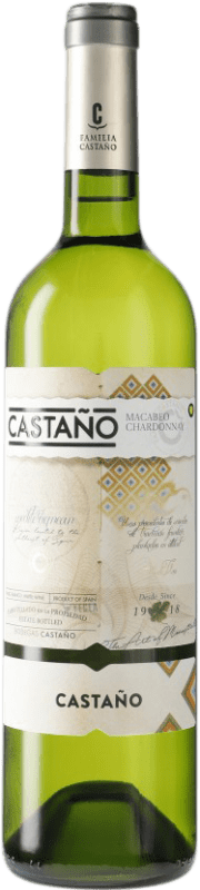 5,95 € Kostenloser Versand | Weißwein Castaño D.O. Yecla Spanien Flasche 75 cl