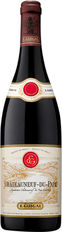 78,95 € Envio grátis | Vinho tinto E. Guigal A.O.C. Châteauneuf-du-Pape França Syrah, Grenache, Mourvèdre Garrafa 75 cl