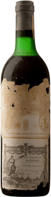 199,95 € 免费送货 | 红酒 Marqués de Riscal 预订 1960 D.O.Ca. Rioja 西班牙 Tempranillo, Graciano, Mazuelo 瓶子 75 cl