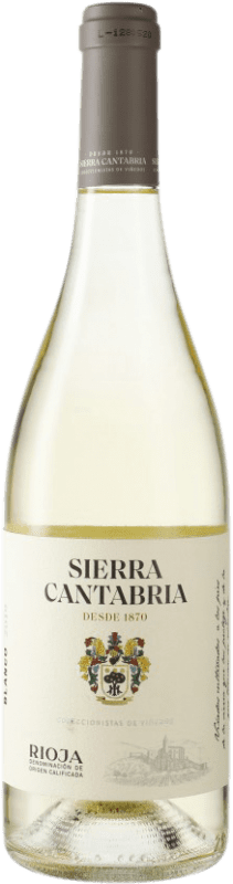 8,95 € Spedizione Gratuita | Vino bianco Sierra Cantabria D.O.Ca. Rioja Spagna Viura, Malvasía, Sauvignon Bianca Bottiglia 75 cl