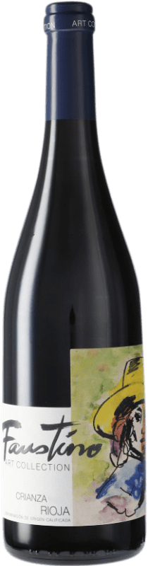 5,95 € Envio grátis | Vinho tinto Faustino Crianza D.O.Ca. Rioja Espanha Tempranillo Garrafa 75 cl