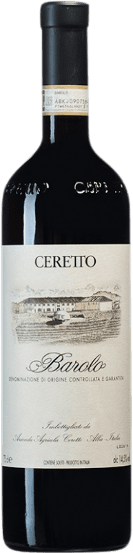 78,95 € Бесплатная доставка | Красное вино Ceretto D.O.C.G. Barolo Пьемонте Италия Nebbiolo бутылка 75 cl