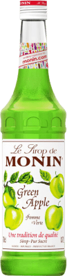 16,95 € Бесплатная доставка | Schnapp Monin Sirope Manzana Verde Pomme Verte Green Apple Франция бутылка 70 cl Без алкоголя