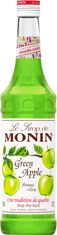 18,95 € Бесплатная доставка | Schnapp Monin Sirope Manzana Verde Pomme Verte Green Apple Франция бутылка 70 cl Без алкоголя