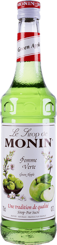 16,95 € Бесплатная доставка | Schnapp Monin Sirope Manzana Verde Pomme Verte Green Apple Франция бутылка 70 cl Без алкоголя