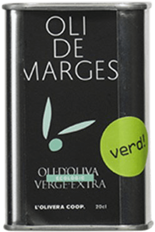 6,95 € Envío gratis | Aceite de Oliva L'Olivera Marges Oli Eco España Lata Especial 20 cl