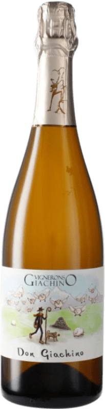 29,95 € Envío gratis | Espumoso blanco Domaine Giachino Méthode Traditionnelle Savoie Francia Botella 75 cl