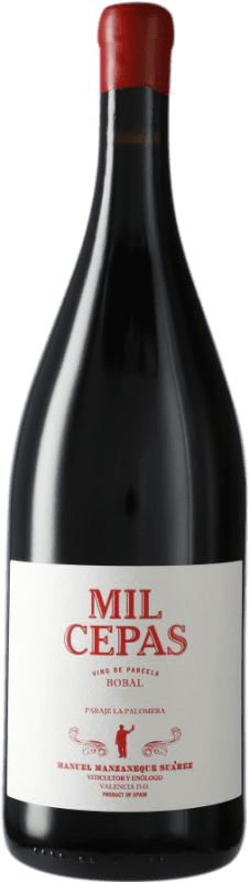 41,95 € Kostenloser Versand | Rotwein EA Vinos by Manzaneque Mil Cepas D.O. La Mancha Kastilien-La Mancha Spanien Bobal Magnum-Flasche 1,5 L