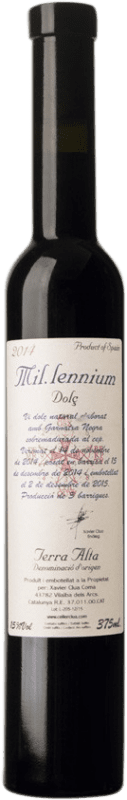 19,95 € Бесплатная доставка | Сладкое вино Xavier Clua Mil·lenium Dolç D.O. Terra Alta Испания Garnacha Roja Половина бутылки 37 cl