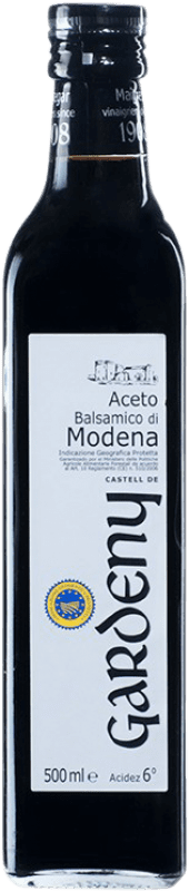 6,95 € Envío gratis | Vinagre Castell Gardeny Balsámico D.O.C. Modena Italia Botella Medium 50 cl