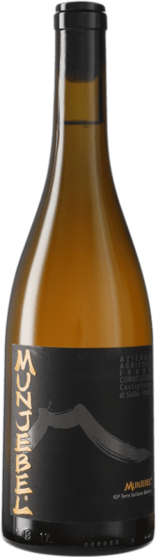 49,95 € Free Shipping | White wine Frank Cornelissen Munjebel Bianco I.G.T. Terre Siciliane Sicily Italy Carricante, Grecanico Dorato, Coda di Volpe Bottle 75 cl