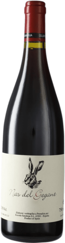 21,95 € Envío gratis | Vino Tinto Escoda Sanahuja Nas del Gegant D.O. Conca de Barberà Cataluña España Merlot, Garnacha, Sumoll Botella 75 cl