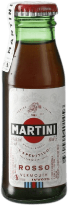 2,95 € Envio grátis | Vermute Martini Rosso Itália Garrafa Miniatura 5 cl