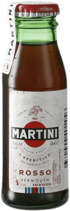 2,95 € Envío gratis | Vermut Martini Rosso Italia Botellín Miniatura 5 cl