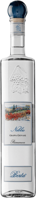 62,95 € Envio grátis | Grappa Berta Nibbio D.O.C. Piedmont Piemonte Itália Nebbiolo Garrafa 70 cl