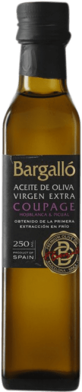 8,95 € Envío gratis | Aceite de Oliva Bargalló Virgen Coupage España Botellín 25 cl