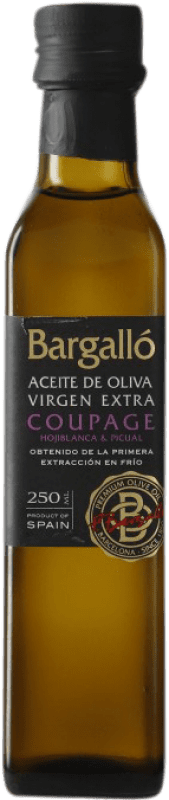 6,95 € Envío gratis | Aceite de Oliva Bargalló Coupage, AOVE Virgen Extra España Botellín 25 cl