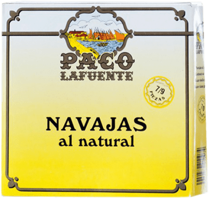 13,95 € Envoi gratuit | Conserves de Fruits de Mer Conservera Gallega Paco Lafuente Navajas Galice Espagne 8/10 Pièces